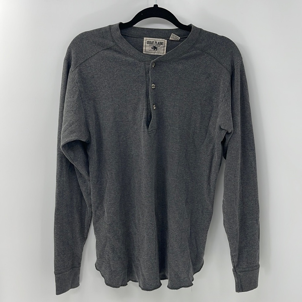 Gray Men's Casual Button Down Shirt
